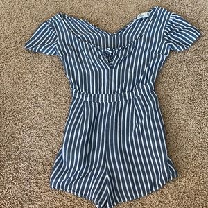 Hollister, striped, romper, size XS
